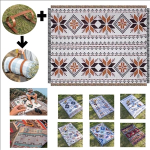 Outdoor Mat Camping Picnic Bohemian Woven Blanket
